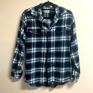 Black and White Flannel Jachs Men’s Large Shirt